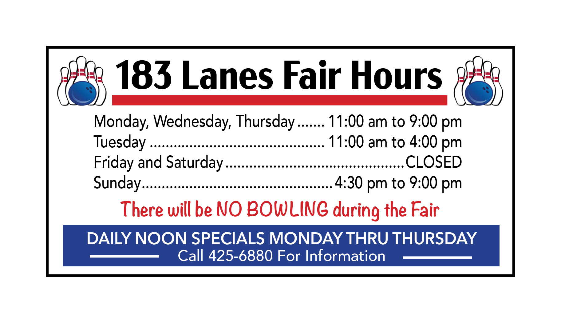183 lanes