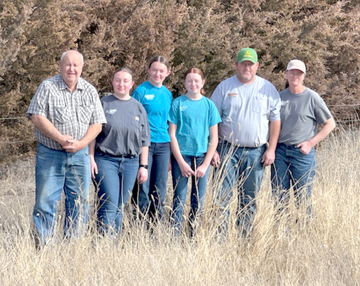 The Saindon Family—From left: Melvin Saindon, Lorene Saindon, Marie Saindon, Lynden Saindon, Matt Saindon, and Lona Saindon