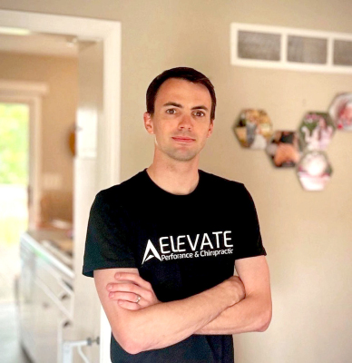 KOLT NEWELL moved back home to be closer to family and give back to the community when he recently opened his chiropractic business, Elevate Performance, located in Plainville.