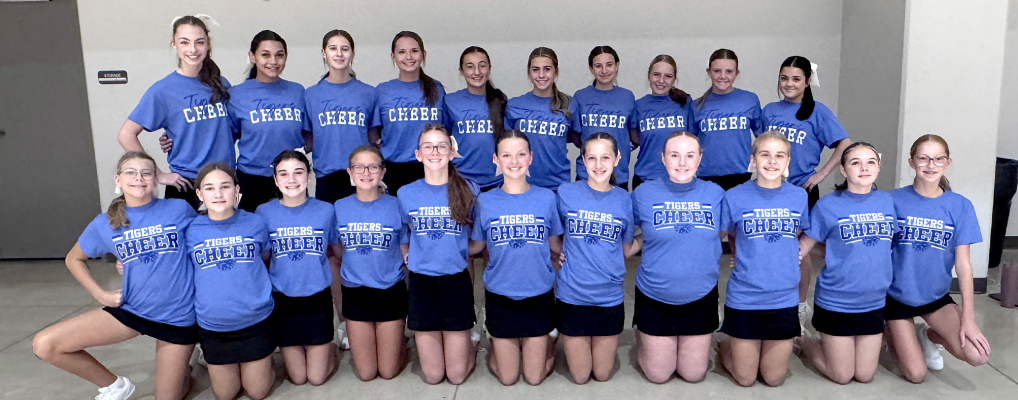 THE STOCKTON HIGH SCHOOL AND JUNIOR HIGH CHEER TEAMS
