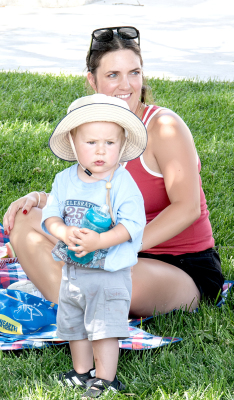 Cordell Harris with his aunt, Sara Werner