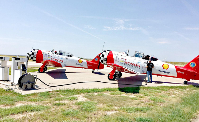 AIRPLANES FROM ALL OVER THE COUNTRY fuel up at the Rooks County Airport, and if you happen to be driving on Highway 183 by RCP, you might be lucky enough to catch a glimpse of some unique aircraft.