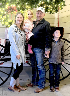 PICTURED are new Plainville teacher Andrea Wertz, and her family Catherina, Greg, and Augustus. She is ready for the school year and will be teaching sixth-grade Math and Science.