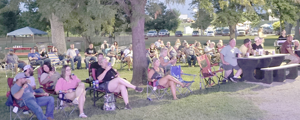 A nice crowd enjoyed concerts by Trenton Flethcher, and The Blaine Younger Band