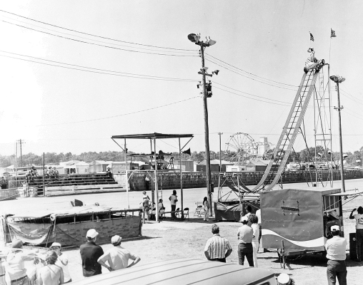 THE SWENSON THRILLCADE was an exhilarating highlight of the Rooks County Free Fair during the 1960s. They were a staple of the week-long event, and they drew crowds eager to see their death-defying tricks.