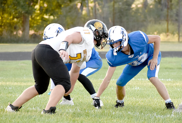 SHS's Lincoln Keller (right) vs. South Barber