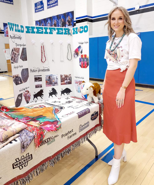 CADY PIEPER (Palco) was the “Growing Kansas Ag” Award winner at the Rooks County YEC. Her business concept was “Wild Heifer n’ Co.”