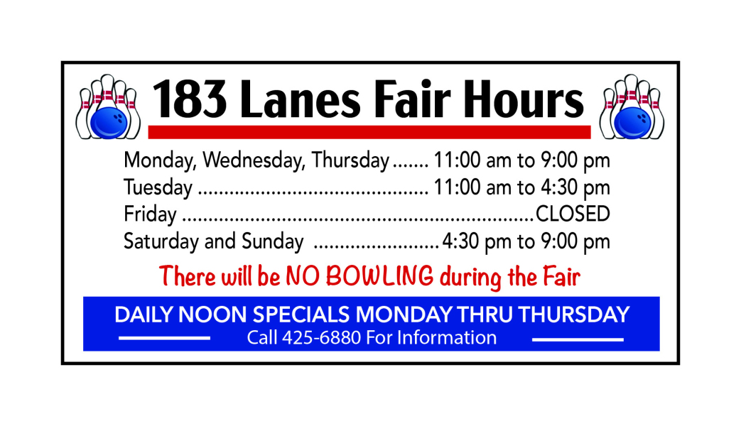 183 lanes