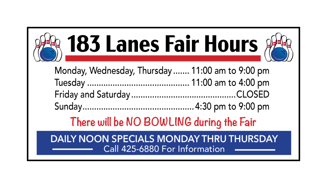 183 lanes