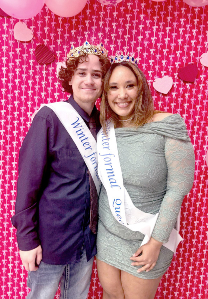 STOCKTON’S KAY CHAPTER held its Winter Formal last Saturday night, with Josiah Hutton and Caleigha Fast being crowned King and Queen. (Courtesy Photo)