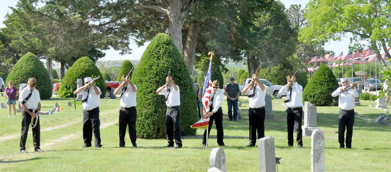 PAYING TRIBUTE this Memorial Day to all the veterans that have served or given their lives for our country were VFW Post 8873 members and veterans Rick Maynard, Galen Plante, Mack Palmer, Tim Johnston, Mark Trumbo, Glen Buss, Benney Wise, Shayn Balthazor and Ed Thayer.
