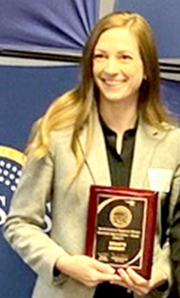 ASHLEY COMEAU OF BRANT’S MARKET in Plainville was a Regional Award winner in the Retail Category at the recent Business Appreciation Month Award Luncheon held in Hays.