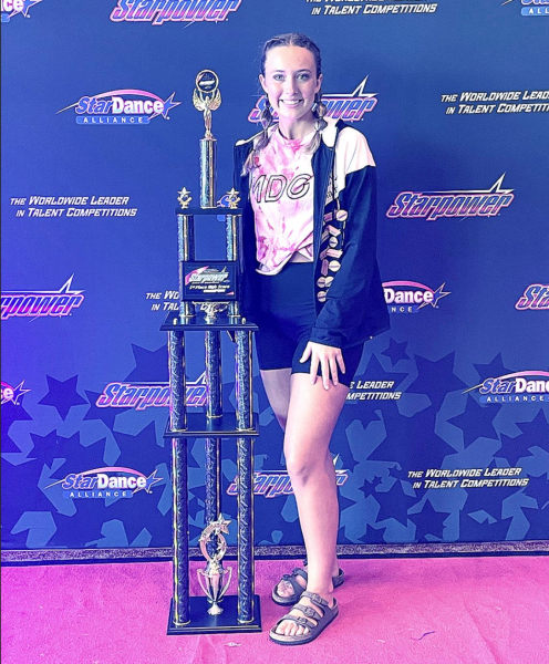 CLAIRE PLUMER fulfilled one of her dreams—to be a Grand Champion in dance. She accomplished this at the Starpower Nationals Dance Competition in Branson, Mo., June 27th to July 1st.