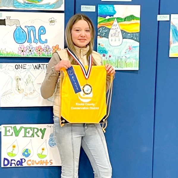 SIXTH-GRADE POSTER WINNER from Rooks County for 2023 is 1st Place, Hudsyn Bethel, Plainville Elementary,