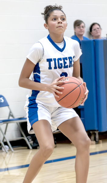 Ava McCoy sets up for a shot vs. Lakeside