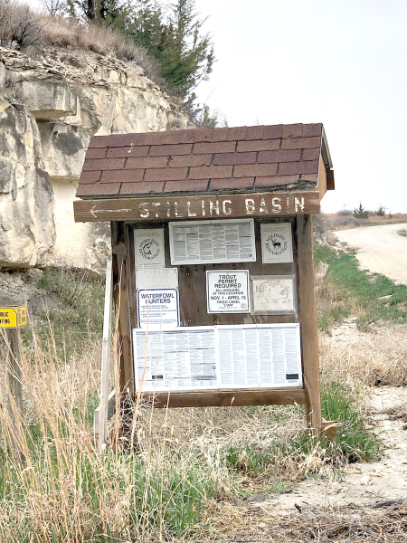 Stilling Basin Signage