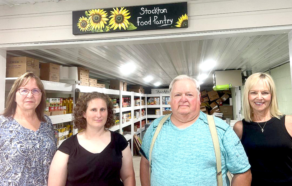 THE NEW STOCKTON FOOD PANTRY BOARD MEMBERS are (from left) Torrie Jones, Cathy Jones, Mike Rogers, and Corrine Dix.
