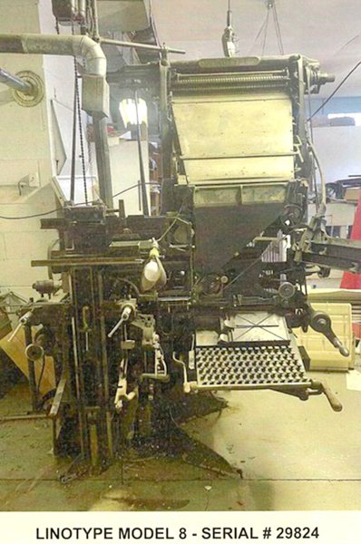 Rescue The Plainville  Times’ linotype