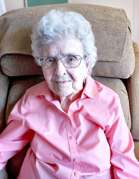REACHING 100 YEARS OF AGE on Wedneday, May 17th, will be Stockton’s Elda Hamit.