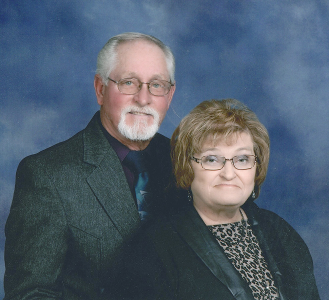 The family of Cecil and Patti (Schmidt) Roy request a Card Shower to honor them on their 60th Wedding Anniversary. The couple was married on August 28, 1965 at Sacred Heart Church in Plainville. They have six children: Steve, Sheri, Brenda, Shawn, Brandon, and Jenni; 16 grandchildren, and 11 great-grandchildren. Please send cards to: 870 2 Rd, Stockton, KS 67669.
