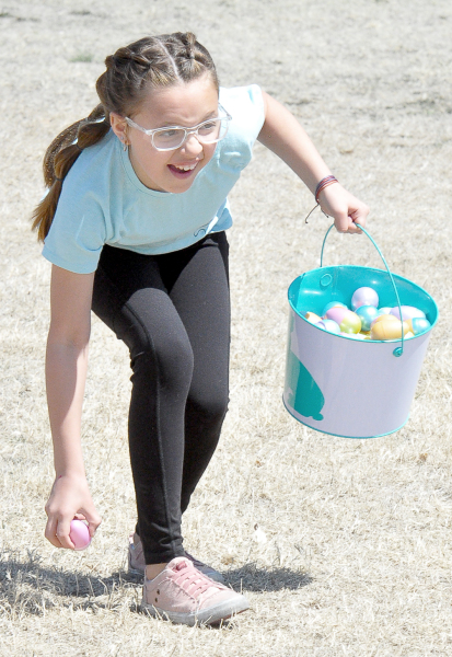 Maleigha Horn at Easter Egg Hunt