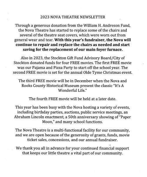 nova fundraiser