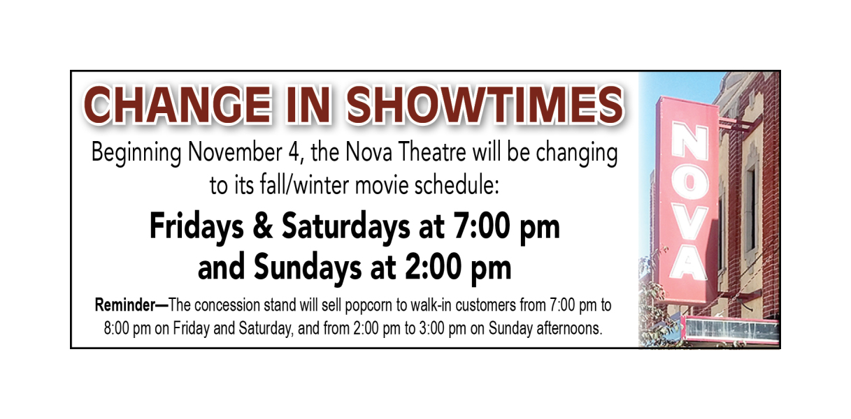 nova change of show times
