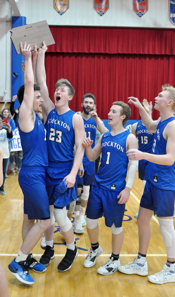 raising trophy