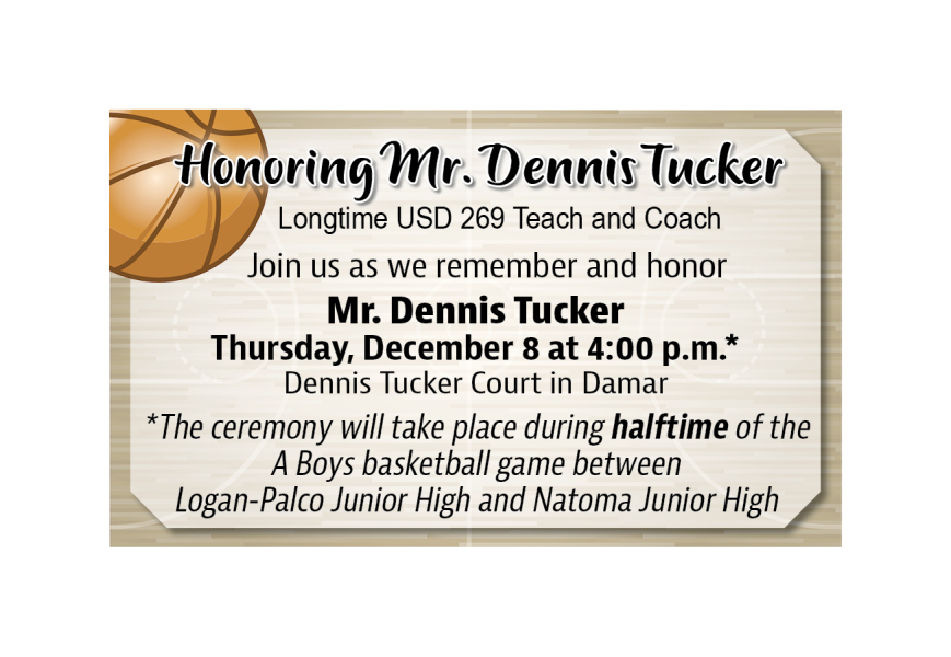 dennis tucker to be honored