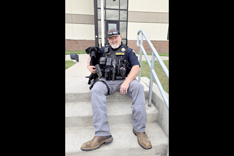 MOLLE and her partner and K-9 handler, sergeant David Hovis, work well as a team for the Rooks County Sheriff’s Department.