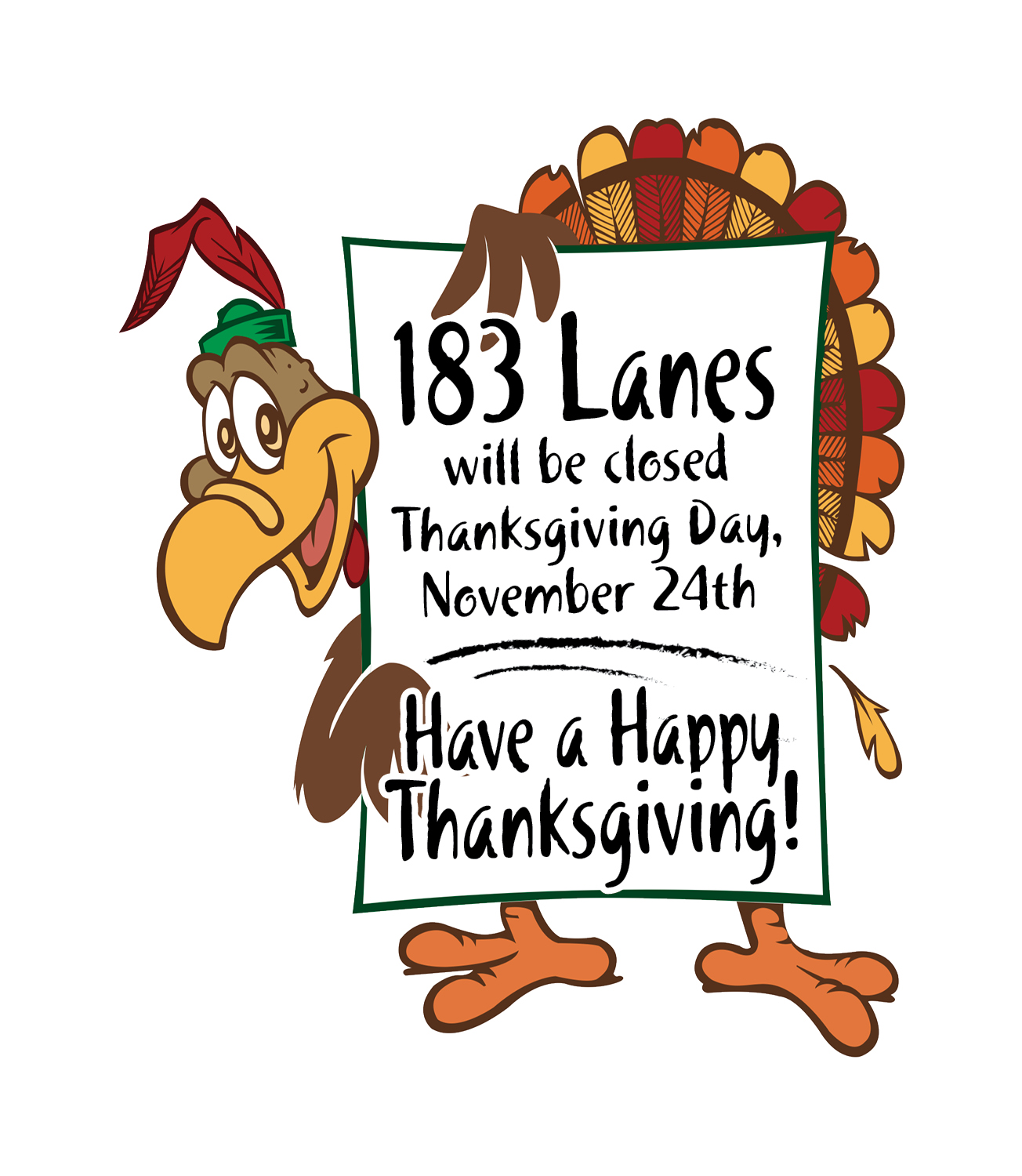 183 lanes