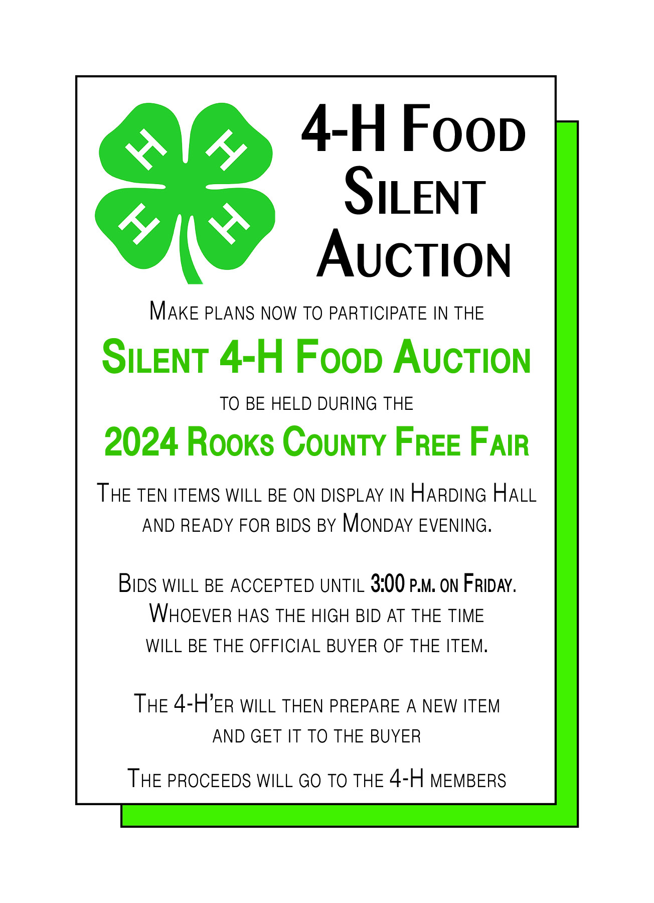 4-h silent auction