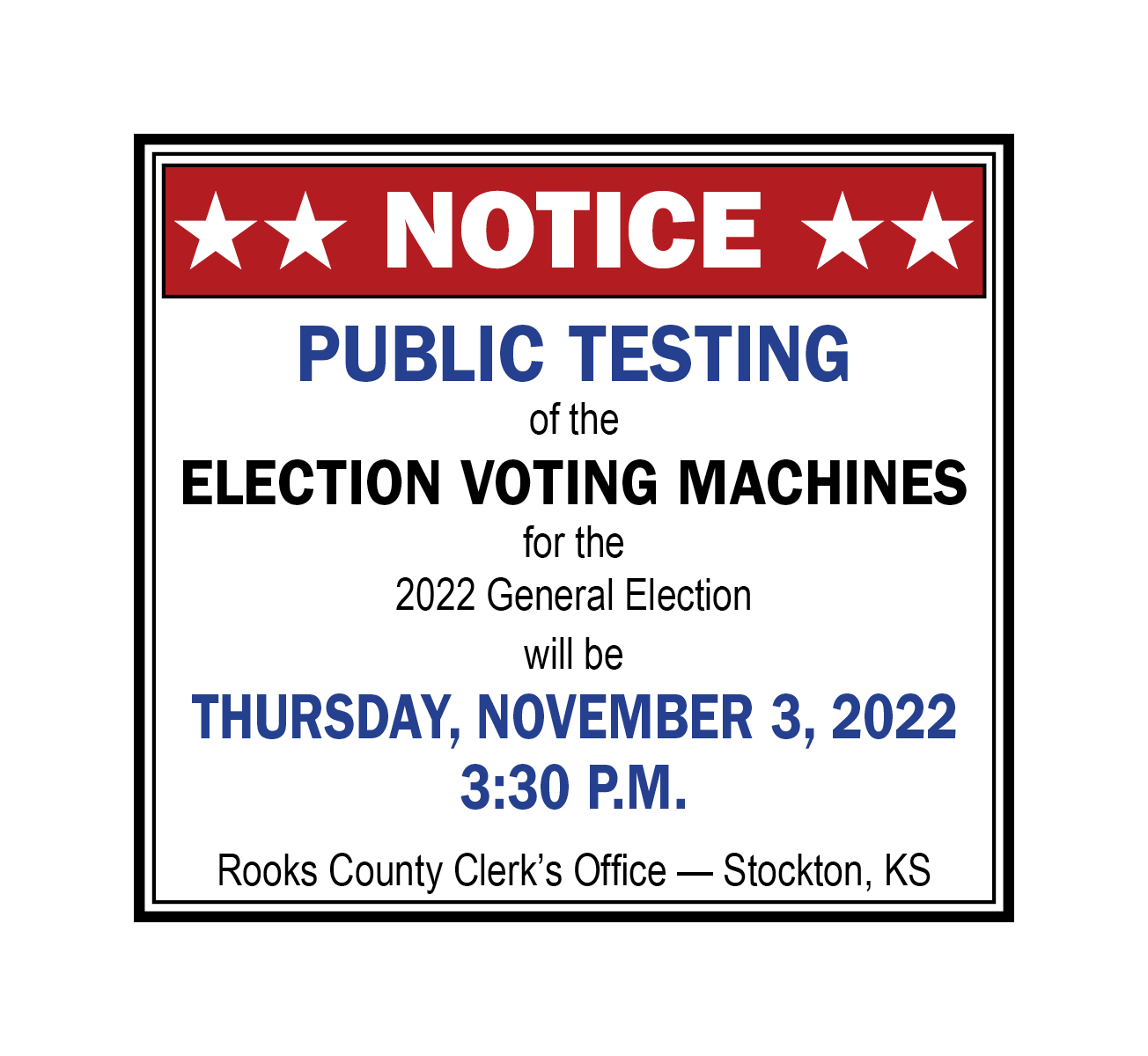 Public testing