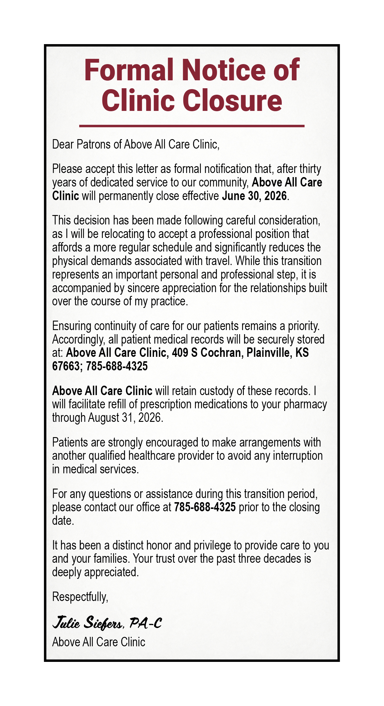 Above All Care Clinic