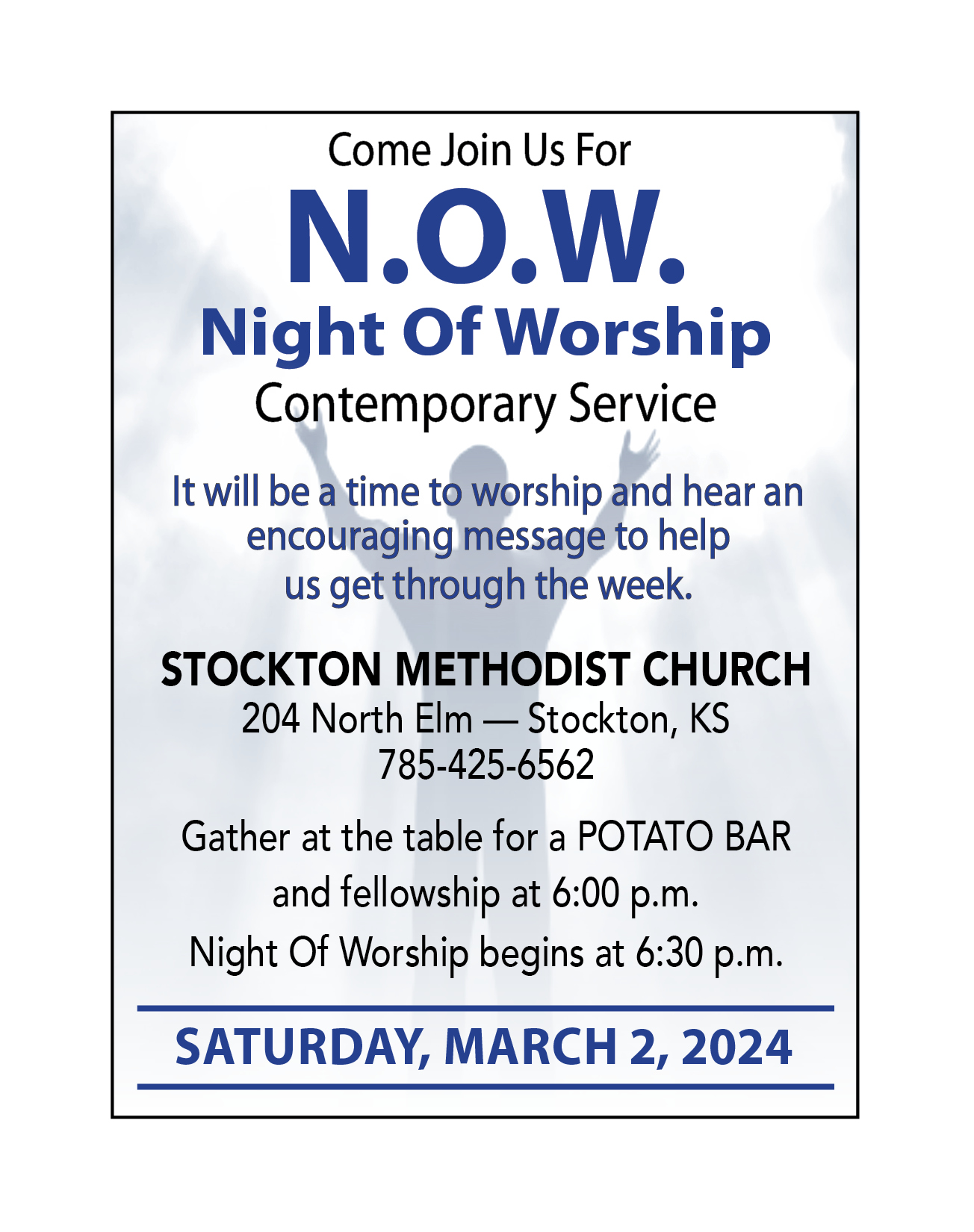 NOW stockton church of restoration