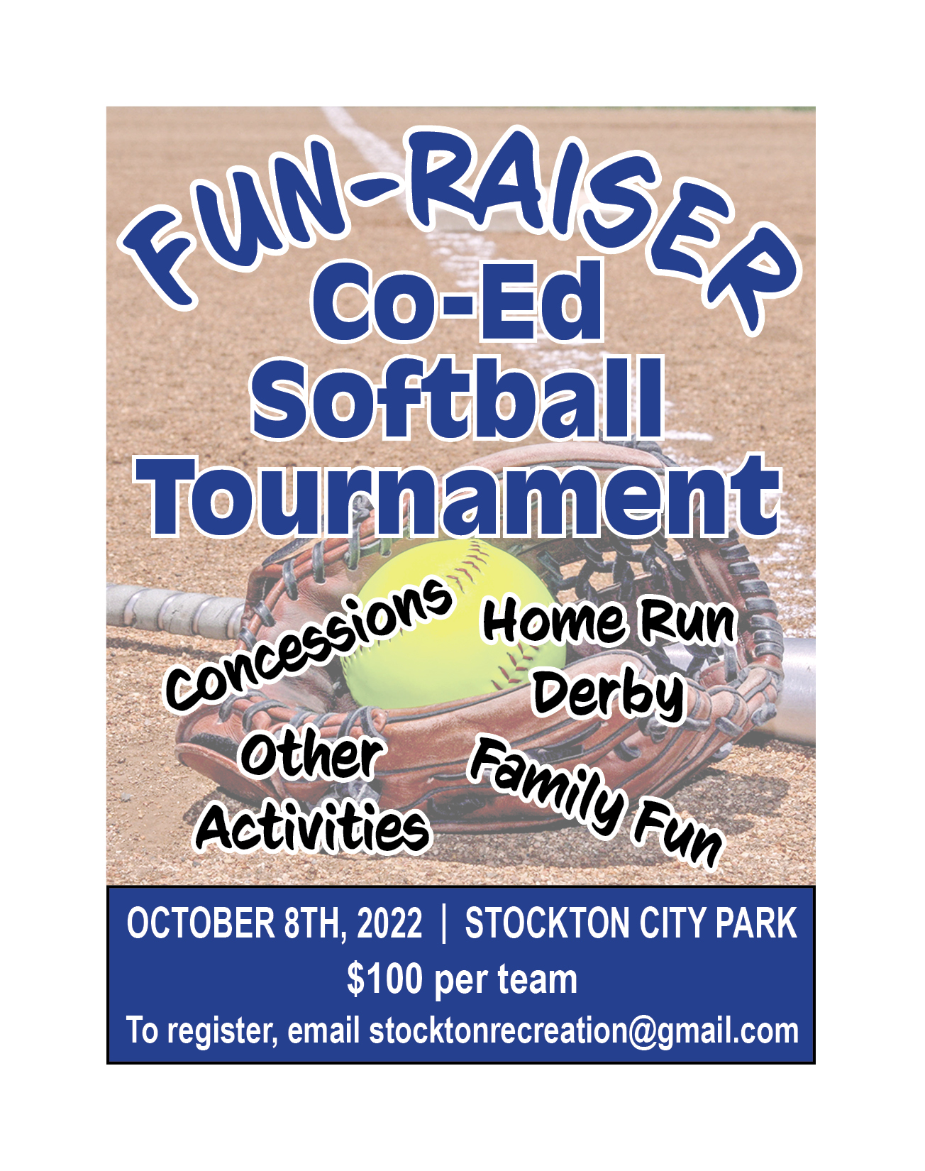stockton rec co-ed softball tourney