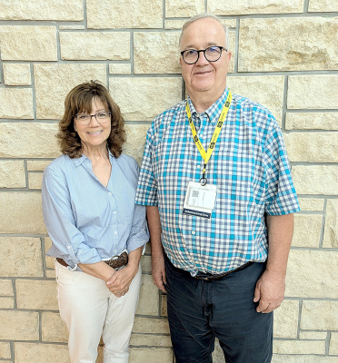 SHEILA HACHMEISTER OF PLAINVILLE (left) began her role as CFO at Rooks County Health Center on Monday, July 8th, replacing Frank Rajewski (right) who recently announced his retirement after serving as CFO of RCH for the past 13 years.