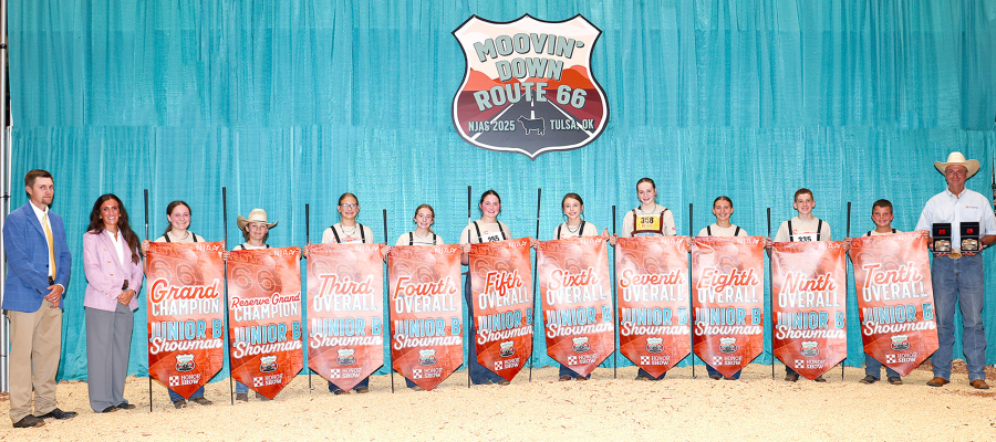 THESE JUNIOR ANGUS MEMBERS