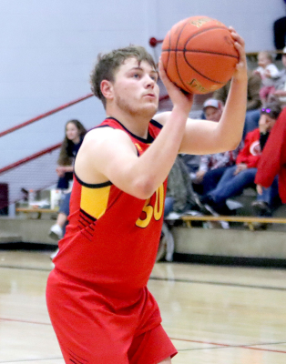 PALCO SENIOR Carson Knipp's free throws in the final minutes proved monumental in the close game against Western Plains.