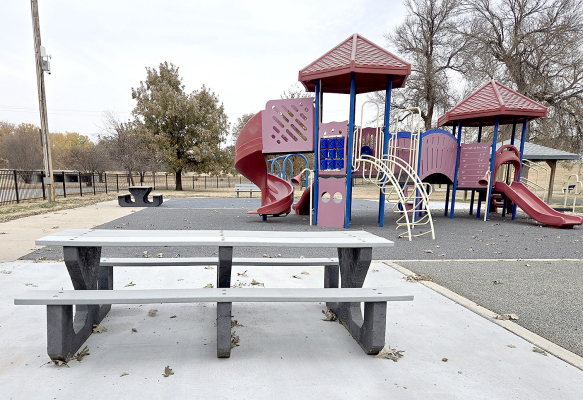 THE CITY OF STOCKTON received a Heartland Community Grant for the purchase of seven picnic tables. They recently arrived and are now located down at Stockton City Park. They have already been utilized for the annual Stockton Pumpkin Patch and are a wonderful addition to the park for the public to enjoy.