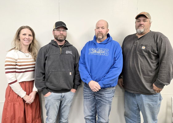THE STOCKTON USD #271 BOARD OF EDUCATION MEMBERS who were elected during the November General Election to serve on the board are new member Amanda Atkisson and incumbents Spencer HIlbrink, Chad Sterling, and Andy Muir.