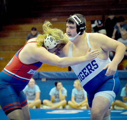 Ryan Mongeau vs. Russell in dual at Stockton