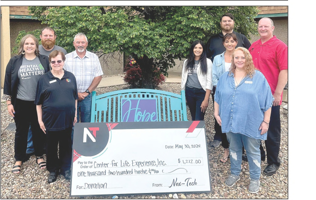 Nex-Tech gifts Hays charity in support of Mental Health Month