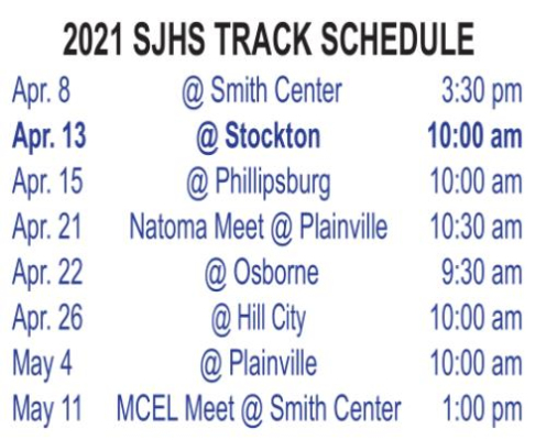 SJH Tracksters open season on April 8