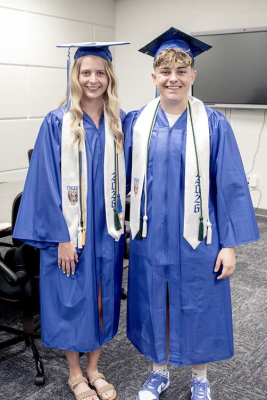 SHS Valedictorian Cheyenne Hoeting (left) and Salutatorian Kelsie St.Clair