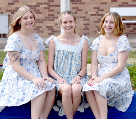 THE SHS PROM QUEEN CANDIDATES have been announced. They are (from left) Karleigh Horn, Cheyenne Hoeting, and Temperance Northup. The crowning ceremony will take place during the event on Saturday, April 18th.