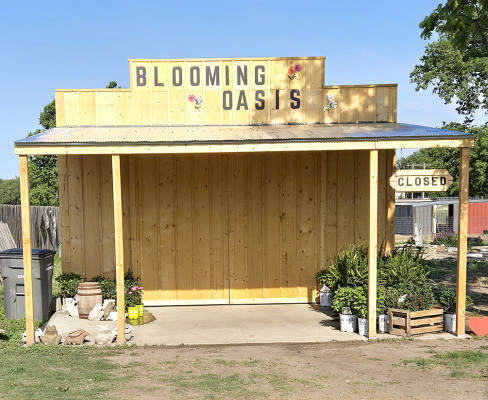 CHECK OUT the Blooming Oasis Greenhouse at 723 South Cypress in Stockton.