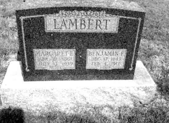 Benjamin F. Lambert tombstone