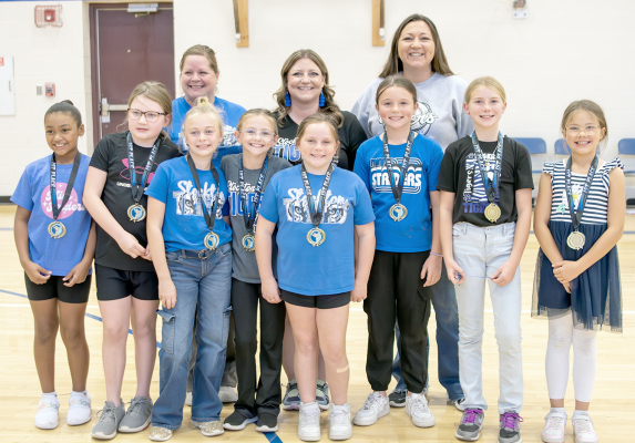 THE STOCKTON REC COMMISSION 4TH-GRADE GIRLS VOLLEYBALL TEAM