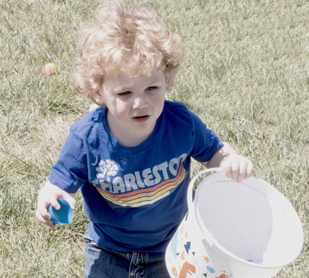 Walker Ghumm at the Annual Easter Egg Hunt